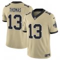 Cheap Men's New Orleans Saints #13 Michael Thomas Gold 2025 F.U.S.E. Alternate Vapor Limited Football Stitched Jersey