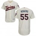 Wholesale Cheap Twins #55 Taylor Rogers Cream Strip Flexbase Authentic Collection Stitched MLB Jersey