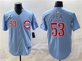 Cheap Men's Chicago Cubs #53 Colin Rea Blue 2024-25 2nd Alternate Limited Stitched Baseball Jersey