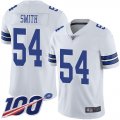 Wholesale Cheap Nike Cowboys #54 Jaylon Smith White Men's Stitched NFL 100th Season Vapor Limited Jersey