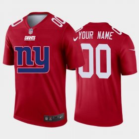 Wholesale Cheap New York Giants Custom Red Men\'s Nike Big Team Logo Vapor Limited NFL Jersey