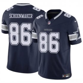 Cheap Men\'s Dallas Cowboys #86 Luke Schoonmaker Navy 2023 F.U.S.E Vapor Untouchable Limited Stitched Football Jersey