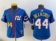 Cheap Youth National League #44 Elly De La Cruz Blue 2025 All-Star Edition Limited Stitched Baseball Jersey