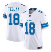 Cheap Men's Detroit Lions #18 Isaac TeSlaa White 2025 Draft F.U.S.E. Vapor Limited Football Stitched Jersey
