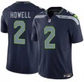 Cheap Men's Seattle Seahawks #2 Sam Howell Navy 2025 F.U.S.E. Vapor Limited Football Stitched Jersey