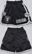 Cheap Men's Las Vegas Raiders Black Shorts (Run Small)