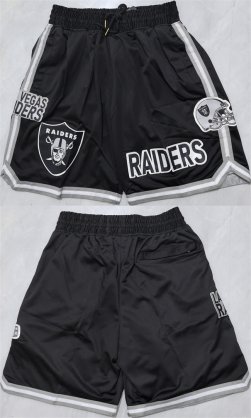 Cheap Men\'s Las Vegas Raiders Black Shorts (Run Small)