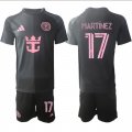 Cheap Men's Inter Miami CF #17 Josef Martinez 2025 Black Away Soccer Jersey Suit