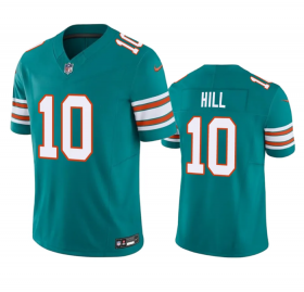 Wholesale Cheap Men\'s Miami Dolphins #10 Tyreek Hill Aqua 2023 F.U.S.E Vapor Limited Stitched Football Jersey