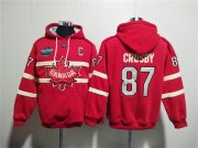 Cheap Men's Team Canada #87 Sidney Crosby Red Ageless Must-Have Lace-Up Pullover Hoodie