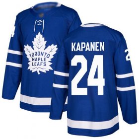 Wholesale Cheap Adidas Maple Leafs #24 Kasperi Kapanen Blue Home Authentic Stitched NHL Jersey