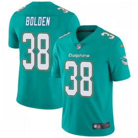 Wholesale Cheap Nike Dolphins #38 Brandon Bolden Aqua Green Team Color Men\'s Stitched NFL Vapor Untouchable Limited Jersey