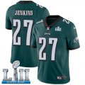 Wholesale Cheap Nike Eagles #27 Malcolm Jenkins Midnight Green Team Color Super Bowl LII Youth Stitched NFL Vapor Untouchable Limited Jersey