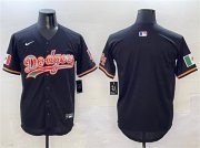 Cheap Men's Los Angeles Dodgers Blank Black Mexico Limited Stitched Baseball Jersey