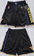 Cheap Men's Golden State Warriors Black Shorts(Run Small)
