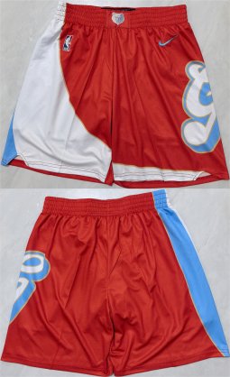 Cheap Men\'s Memphis Grizzlies Red City Edition Shorts (Run Small)