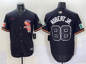 Cheap Men\'s Chicago White Sox #88 Luis Robert Jr. Black Mexico Limited Stitched Baseball Jersey