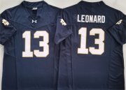 Cheap Men's Notre Dame Fighting Irish #13 Riley Leonard Navy 2024 F.U.S.E. Limited Stitched Jersey