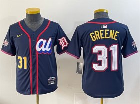 Cheap Youth American League #31 Riley Greene Navy 2025 All-Star Edition Limited Stitched Baseball Jersey