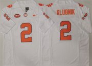 Men's Clemson Tigers #2 Cade Klubnik White F.U.S.E. Stitched Football Jersey Cheap Wholesale