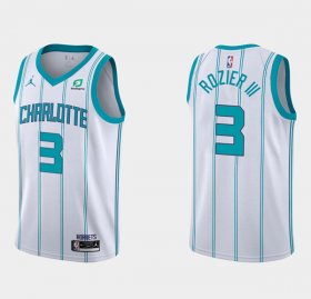 Wholesale Men\'s Charlotte Hornets #3 Terry Rozier III White Stitched NBA Jersey