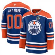 Men's Edmonton Oilers Custom Royal 2025 Stanley Cup Final Patch Stitched Hockey Jersey Cheap
