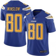 Wholesale Cheap Nike Chargers #80 Kellen Winslow Electric Blue Men's Stitched NFL Limited Rush Jersey