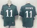 Men's Philadelphia Eagles #11 A.J. Brown Green 2024 New Vapor Untouchable Limited Football Stitched Jersey Cheap Wholesale