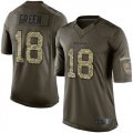 Wholesale Cheap Nike Bengals #18 A.J. Green Green Men's Stitched NFL Limited 2015 Salute to Service Jersey