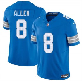 Men\'s Detroit Lions #8 Kyle Allen Blue 2025 F.U.S.E. Vapor Limited Football Stitched Jersey Cheap Wholesale