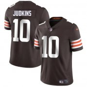 Cheap Men's Cleveland Browns #10 Quinshon Judkins Brown 2025 Vapor Limited Football Stitched Jersey