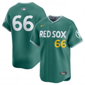 Cheap Men\'s Boston Red Sox #66 Brayan Bello Green 2025 City Connect Limited Stitched Baseball Jersey