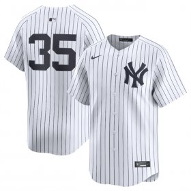 Cheap Men\'s New York Yankees #35 Cody Bellinger White 2024 Home Limited Stitched Baseball Jersey