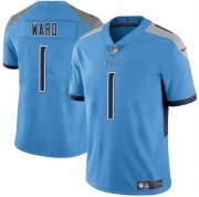 Cheap Men's Tennessee Titans #1 Cameron Ward Blue 2025 Draft Vapor Untouchable Football Stitched Jersey