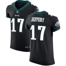 Wholesale Cheap Nike Eagles #17 Alshon Jeffery Black Alternate Men\'s Stitched NFL Vapor Untouchable Elite Jersey