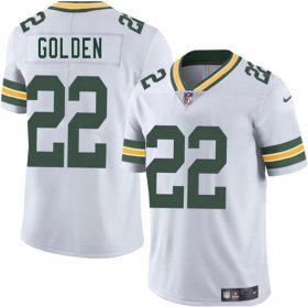 Cheap Men\'s Green Bay Packers #22 Matthew Golden White 2025 Vapor Untouchable Limited Football Stitched Jersey
