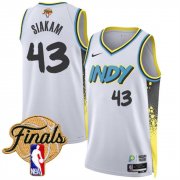 Men's Indiana Pacers #43 Pascal Siakam White 2024-25 City Edition Stitched Basketball Jersey Cheap