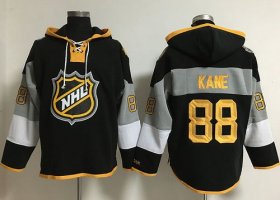 Wholesale Cheap Blackhawks #88 Patrick Kane Black 2016 All-Star NHL Hoodie