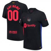 Cheap Men's Barcelona Custom Black 2024-25 Away Soccer Jersey