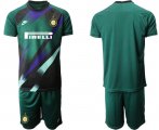 Wholesale Cheap 2020-21 Inter Milan Dark Green Goalkeeper Soccer Jersey