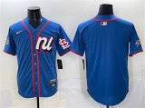 Cheap Men's National League St. Louis Cardinals Blank Blue 2025 All-Star Edition Limited Stitched Baseball Jersey