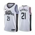 Wholesale Cheap Nike Clippers #21 Patrick Beverley 2019-20 White Los Angeles City Edition NBA Jersey