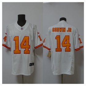 Men\'s Tampa Bay Buccaneers #14 Chris Godwin Jr. White 2025 F.U.S.E. Vapor Limited Football Stitched Jersey Cheap Wholesale