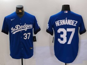 Cheap Men\'s Los Angeles Dodgers #37 Teoscar Hern