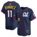 Cheap Men's American League #11 Jose Ramirez Navy 2025 All-Star Edition Limited Stitched Baseball Jersey
