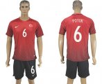 Wholesale Cheap Turkey #6 Potuk Home Soccer Country Jersey