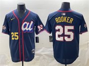 Cheap Men's American League #25 Brent Rooker Navy 2025 All-Star Edition Limited Stitched Baseball Jersey