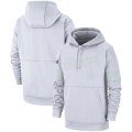 Wholesale Cheap Dallas Cowboys Nike NFL 100 2019 Sideline Platinum Therma Pullover Hoodie White