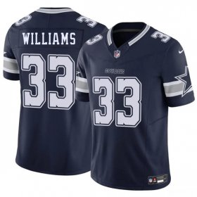 Men\'s Dallas Cowboys #33 Javonte Williams Navy 2025 F.U.S.E. Vapor Untouchable Limited Football Stitched Jersey Cheap