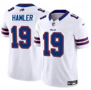 Cheap Men's Buffalo Bills #19 KJ Hamler White 2024 F.U.S.E. Vapor Untouchable Limited Stitched Football Jersey